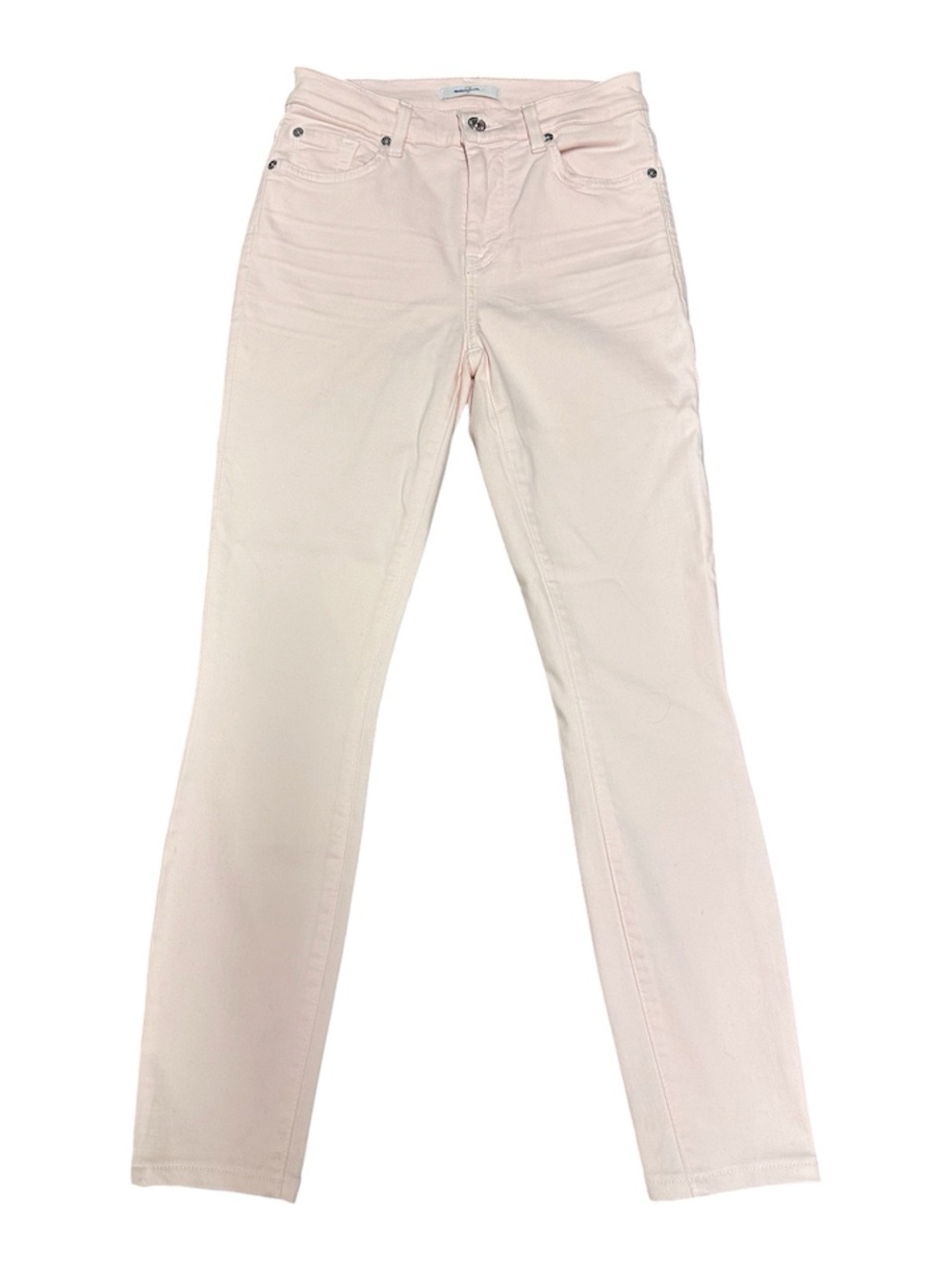 7 For All Mankind Women's Pale Pink Skinny Jeans